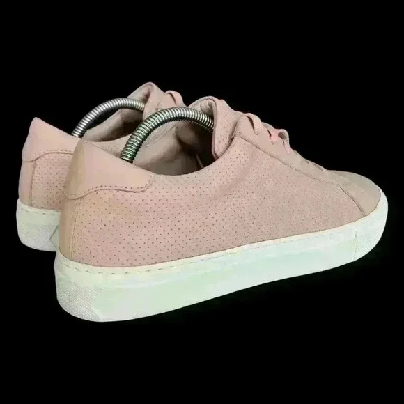 Greats Brooklyn The Royal Pink Perforated Leather Sneaker Italy Size 8.5 - Picture 6 of 15